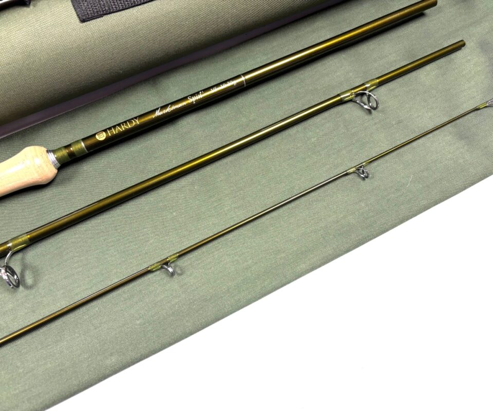   Hardy Marksman Spin 10' 3 Piece Graphite Spinning Rod With Bag 10-30g With Cordura Tube MINT