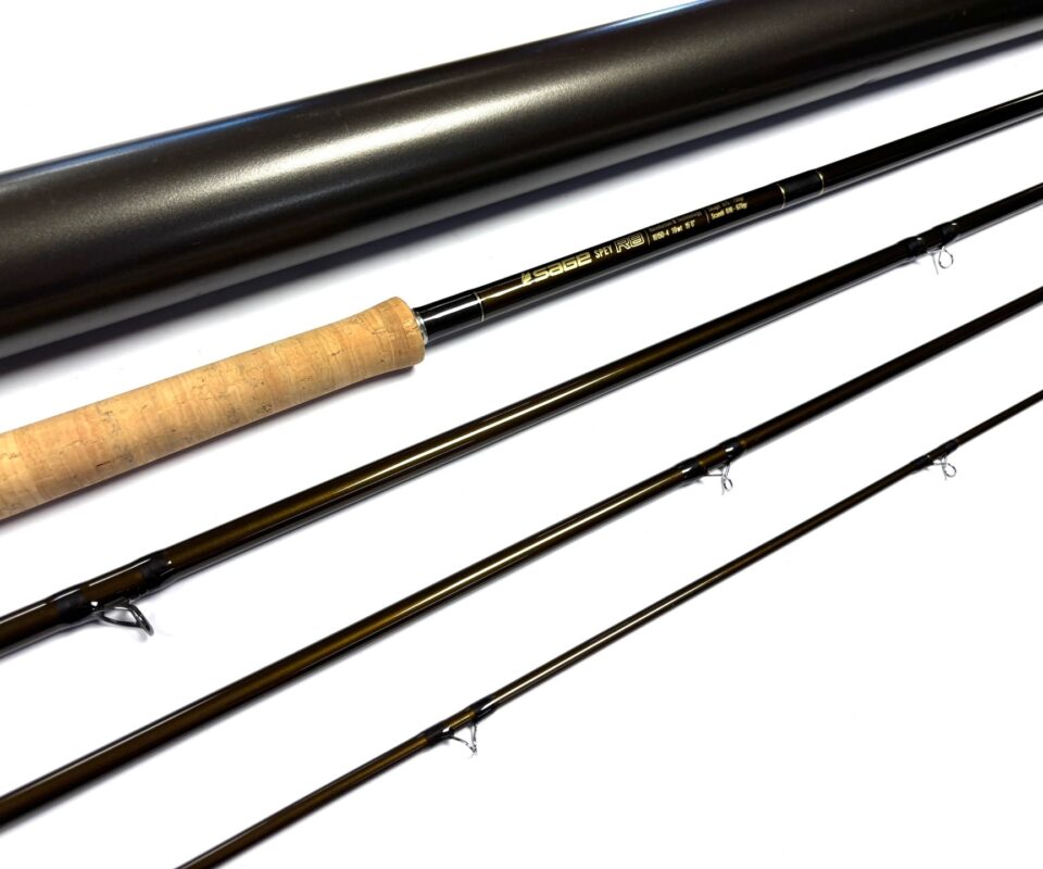   Sage Spey R8 15' Double Handed Switch Line #10 Fly Rod With Bag & Tube FINE