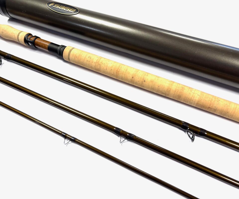   Sage Spey R8 15' Double Handed Switch Line #10 Fly Rod With Bag & Tube FINE