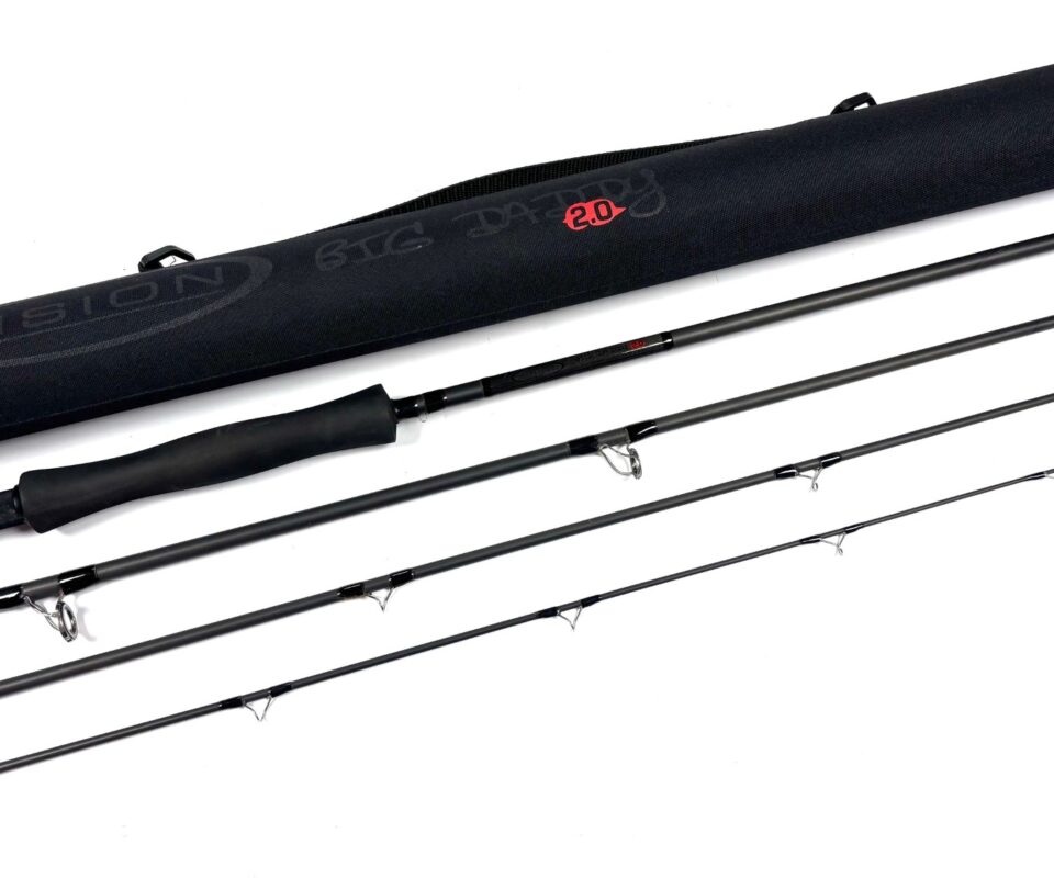   Vision 9' Big Daddy 2.0 4 Piece Trout Fly Rod Line #10 With Case Excellent