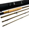 Bill Smith S Glass 8ft Trout Fly Rod Line #5 With Bag & Case Rare