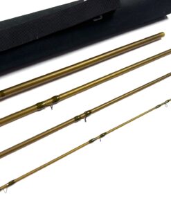   Bill Smith S Glass 8ft Trout Fly Rod Line #5 With Bag & Case Rare