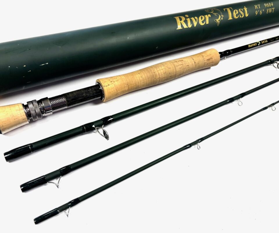   River Test 9' 6" RTX Trout Fly Rod Line #8 4 Piece With Bag & Tube