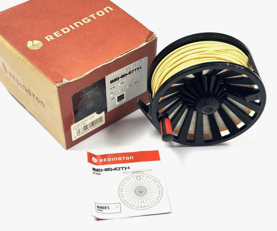   Redington Behemoth 11/12 Salmon Fly Reel With Line  And Box