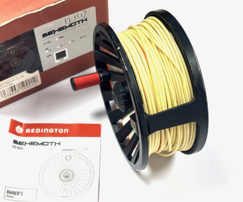   Redington Behemoth 11/12 Salmon Fly Reel With Line  And Box