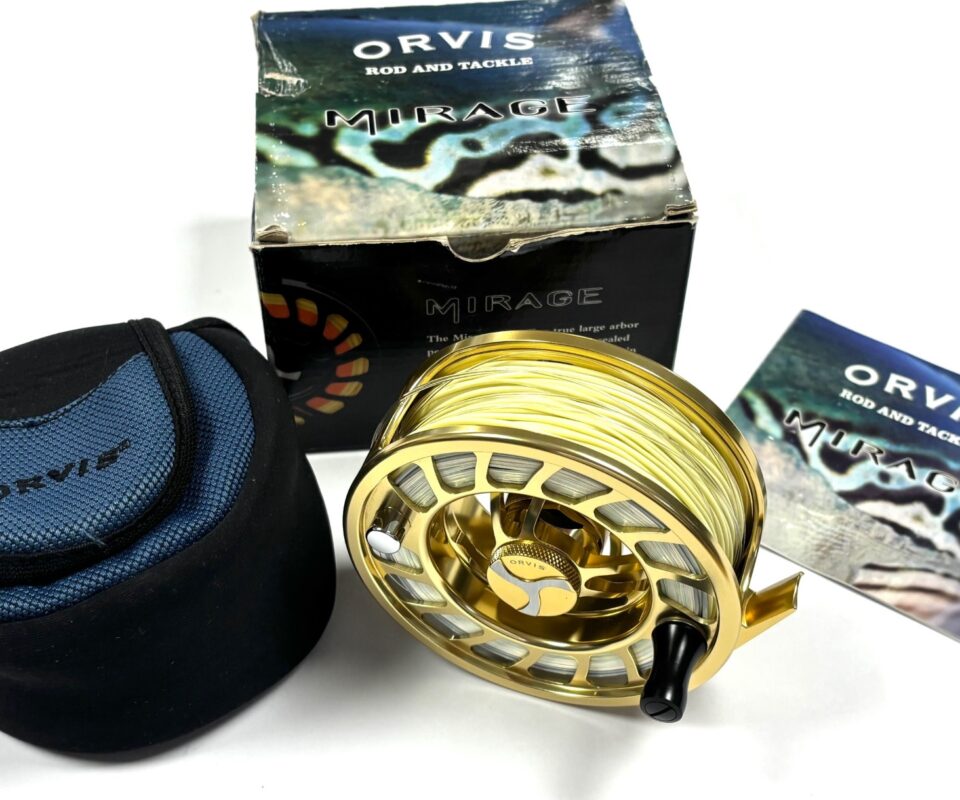   Orvis Mirage V Gold Fly Reel With Line #8-11, Pouch & Box