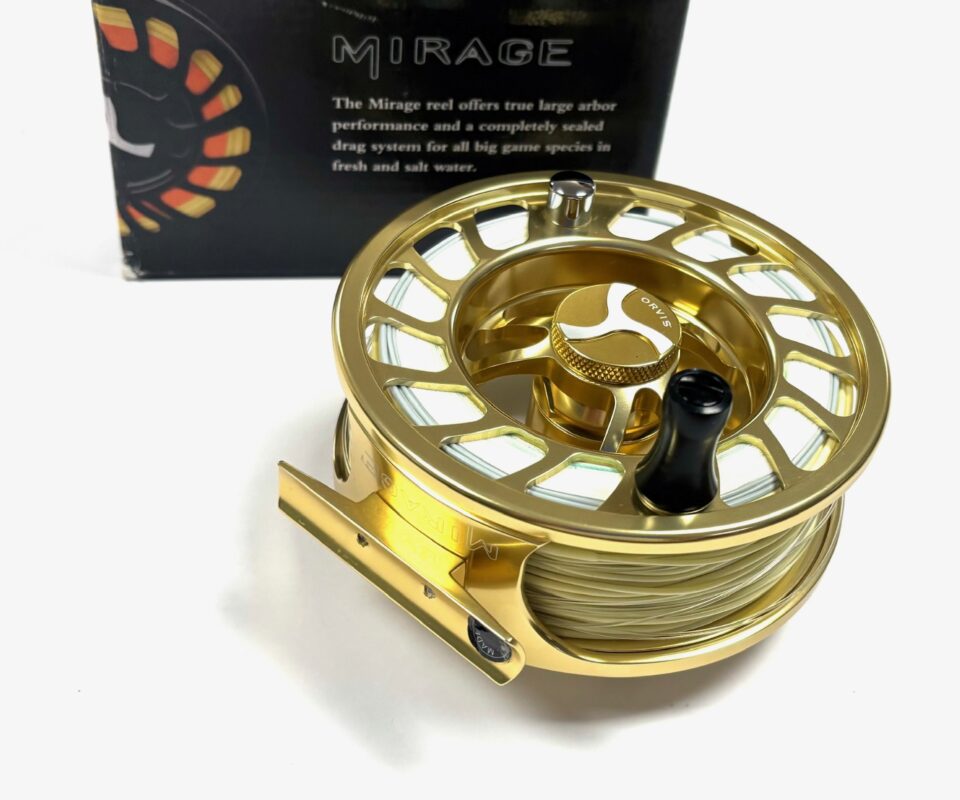   Orvis Mirage V Gold Fly Reel With Line #8-11, Pouch & Box