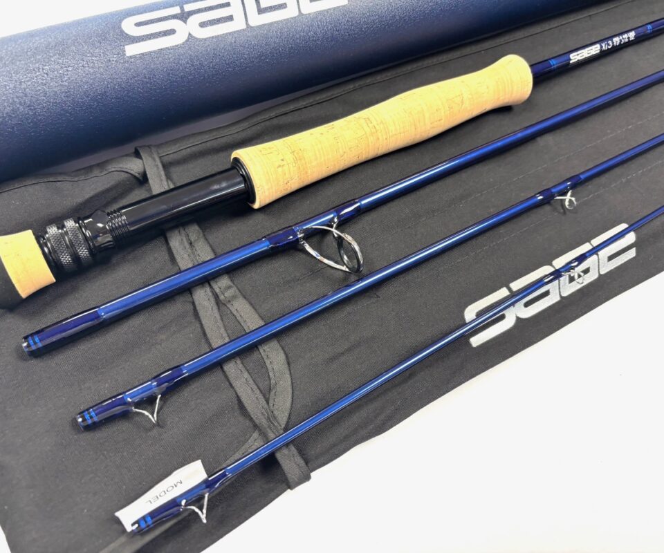 Sage Xi 3 Trout Fly Rod 4 Piece 9′ Line #8 With Bag & Tube