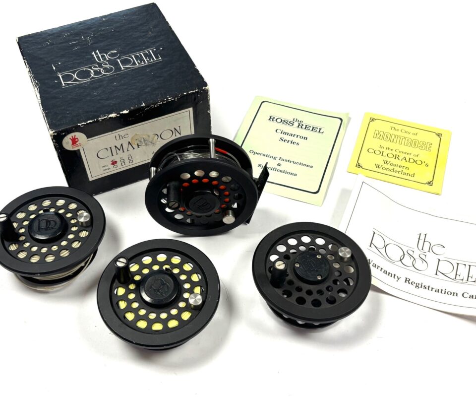   The Ross Reel Cimarron Series C1 With 3 Spare Spools & Box