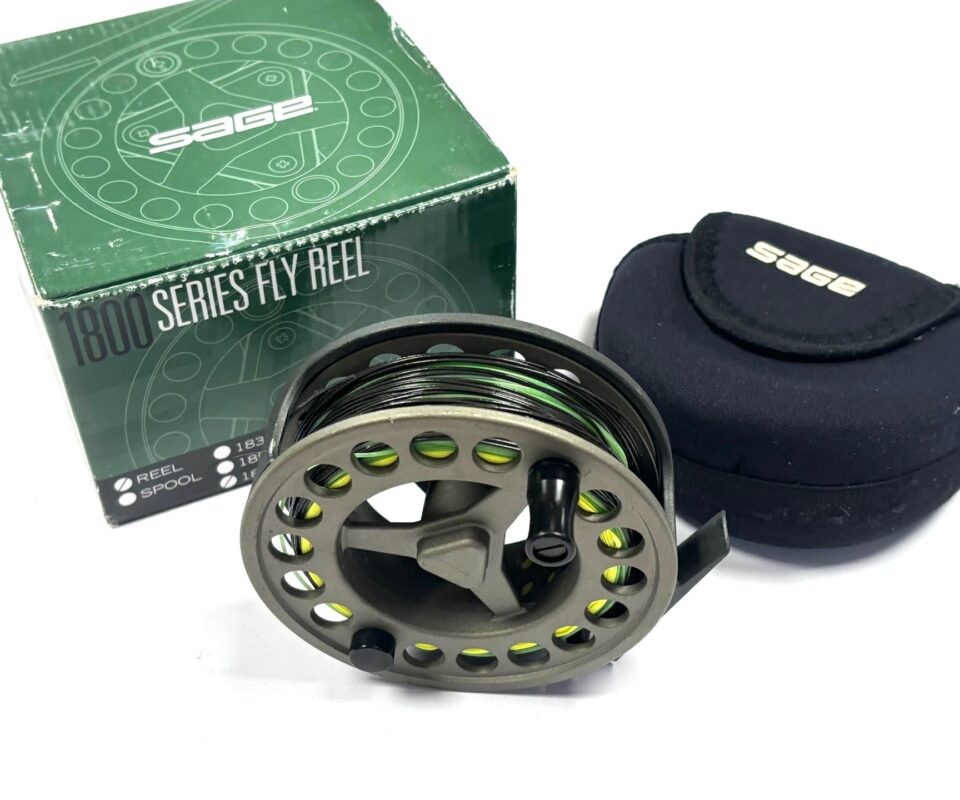   Sage 1880 Series 4″ Salmon Fly Fishing Reel With Pouch & Box
