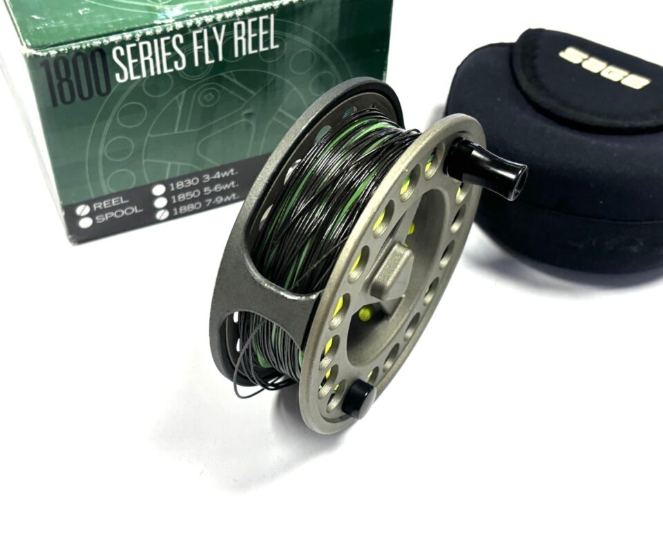   Sage 1880 Series 4″ Salmon Fly Fishing Reel With Pouch & Box