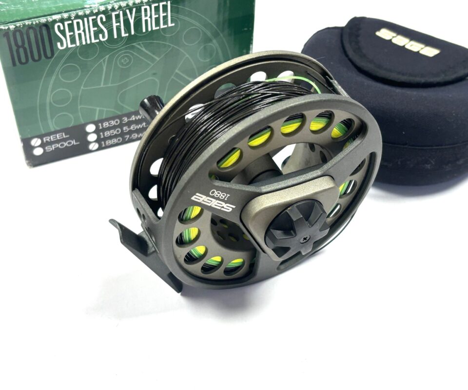   Sage 1880 Series 4″ Salmon Fly Fishing Reel With Pouch & Box