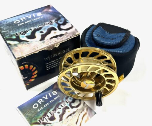   Orvis Mirage V Gold Fly Reel With Line #8-11 Pouch & Box