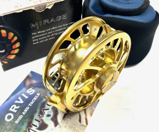   Orvis Mirage V Gold Fly Reel With Line #8-11 Pouch & Box