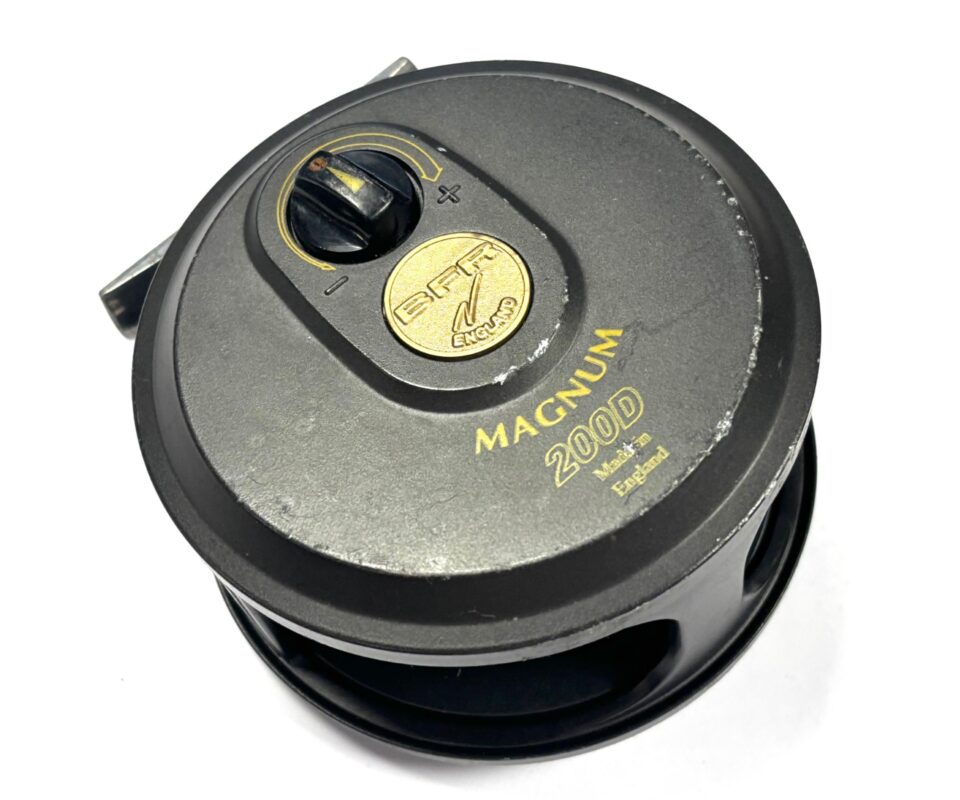   British Fly reels Magnum 200D disc drag salmon fly reel with spare spool & line