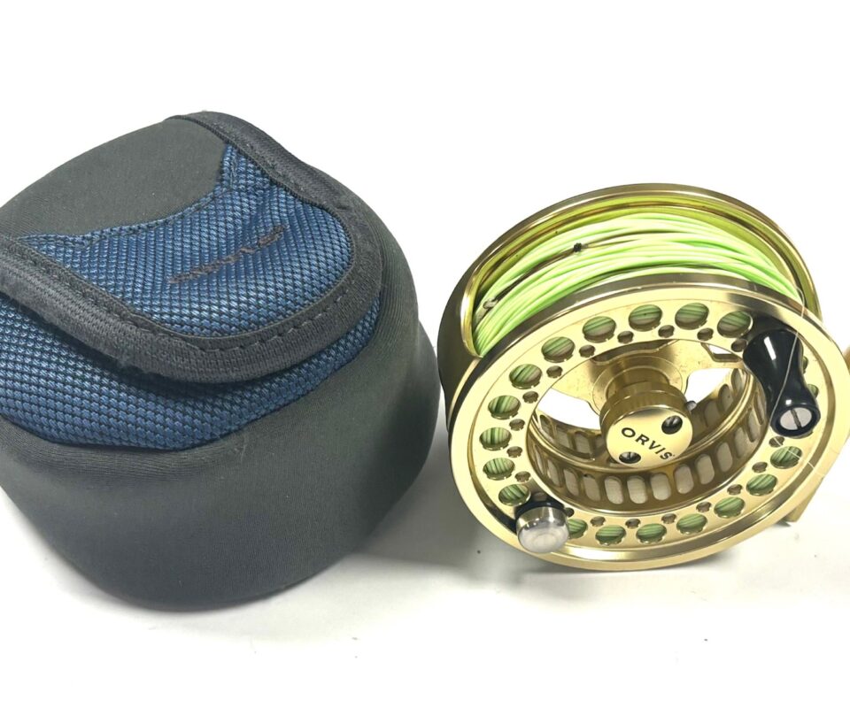   Orvis Hydros II 3.5″ Large Arbor Gold Fly Reel With Pouch
