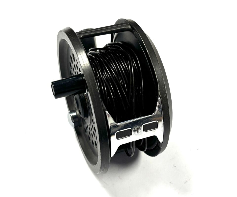   British Fly Reels Magnum 200D disc drag salmon fly reel, with two spare spools & lines