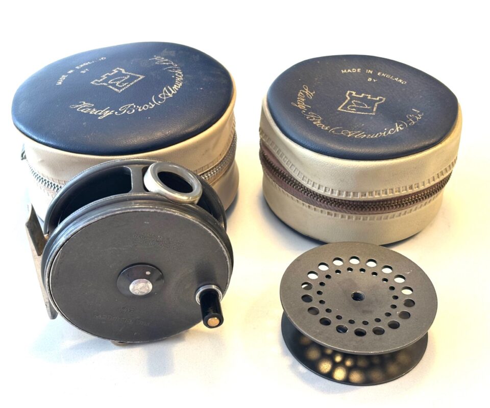   Hardy Perfect 3 1/8″ Trout Fly Reel With L/G Spare Spool & Cases Great User