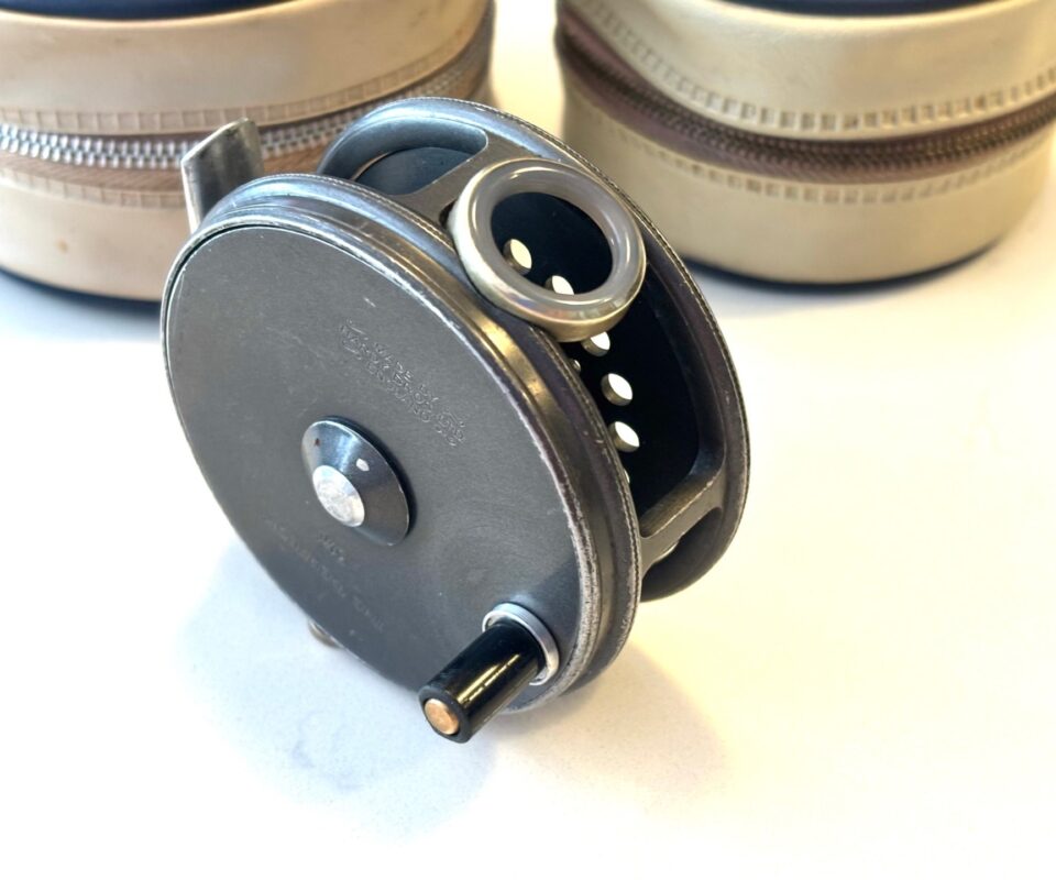   Hardy Perfect 3 1/8″ Trout Fly Reel With L/G Spare Spool & Cases Great User