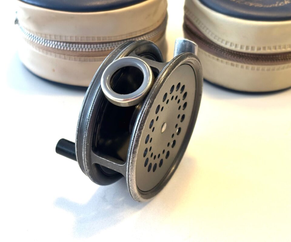   Hardy Perfect 3 1/8″ Trout Fly Reel With L/G Spare Spool & Cases Great User