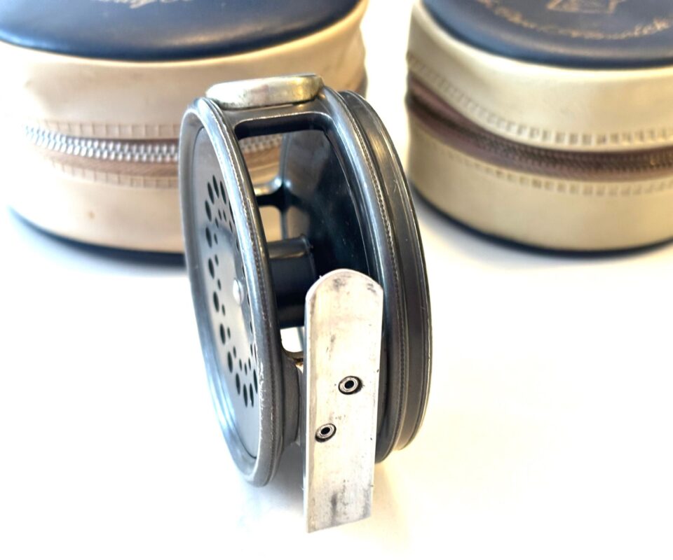   Hardy Perfect 3 1/8″ Trout Fly Reel With L/G Spare Spool & Cases Great User