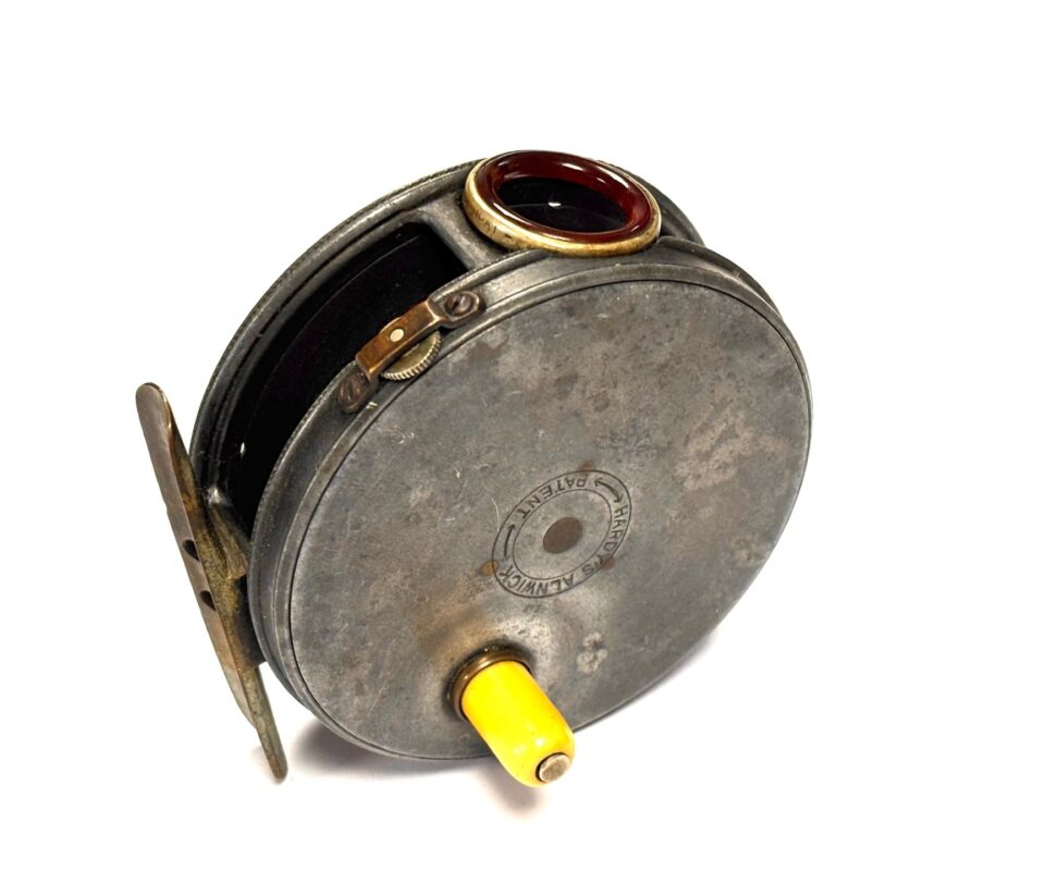   Hardy Perfect 3 3/8″ Trout Fly Reel Red Agate Line Guard Rare