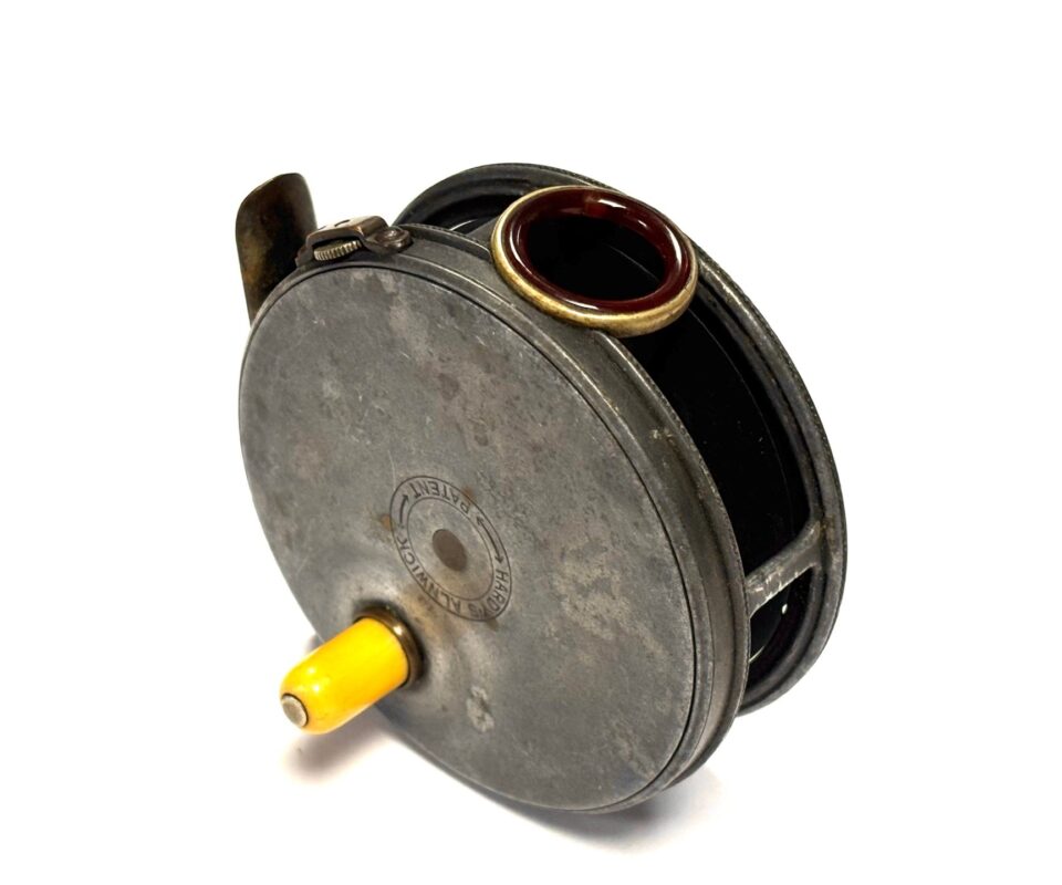   Hardy Perfect 3 3/8″ Trout Fly Reel Red Agate Line Guard Rare