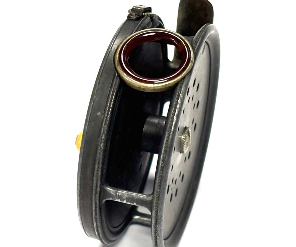   Hardy Perfect 3 3/8″ Trout Fly Reel Red Agate Line Guard Rare