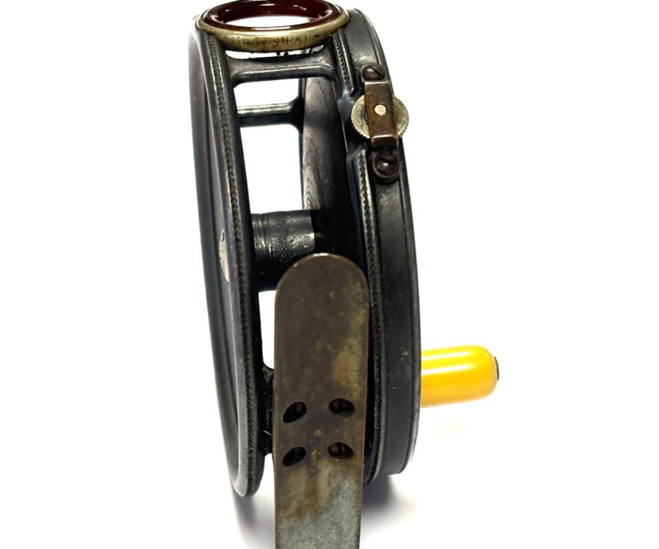   Hardy Perfect 3 3/8″ Trout Fly Reel Red Agate Line Guard Rare
