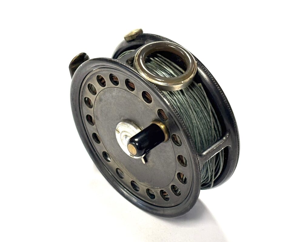   Hardy St George 3 3/8″ three screw trout fly reel RHW with agate line guide