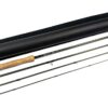 Hardy Zenith Sintrix 9′ 6" Travel Four Piece Graphite Fly Rod #6 With Bag & Tube FINE