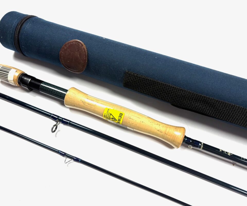   Hardy Elite 9′ Three Piece Line #7 Trout Fly Rod With Bag And Case Superb