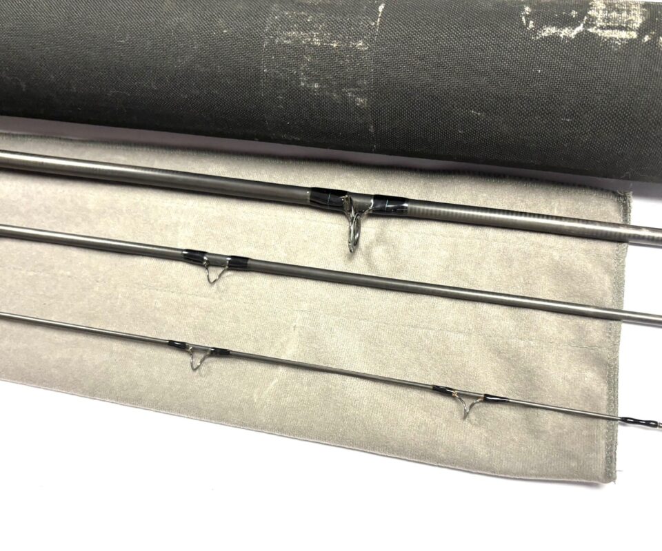   G Loomis GLX 9′ line #12 four piece trout fly rod with bag and case