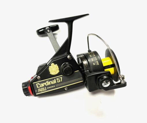   Abu Cardinal Sweden 57 fixed spool spinning reel plus spare spool, unused, mint!