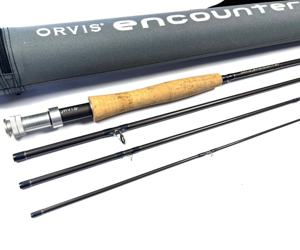   Orvis Encounter 8’ 6″ Line #5 Four Piece Carbon Trout Fly Rod Super Condition