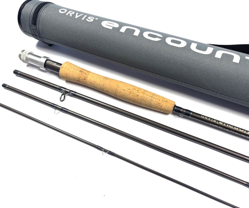   Orvis Encounter 8’ 6″ Line #5 Four Piece Carbon Trout Fly Rod Super Condition