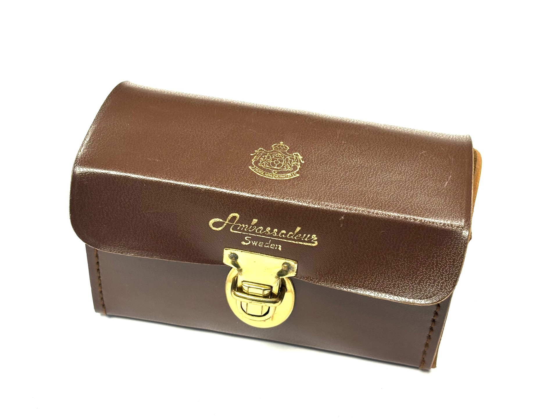 Abu Sweden Ambassadeur 5000C multiplier reel & black leather case