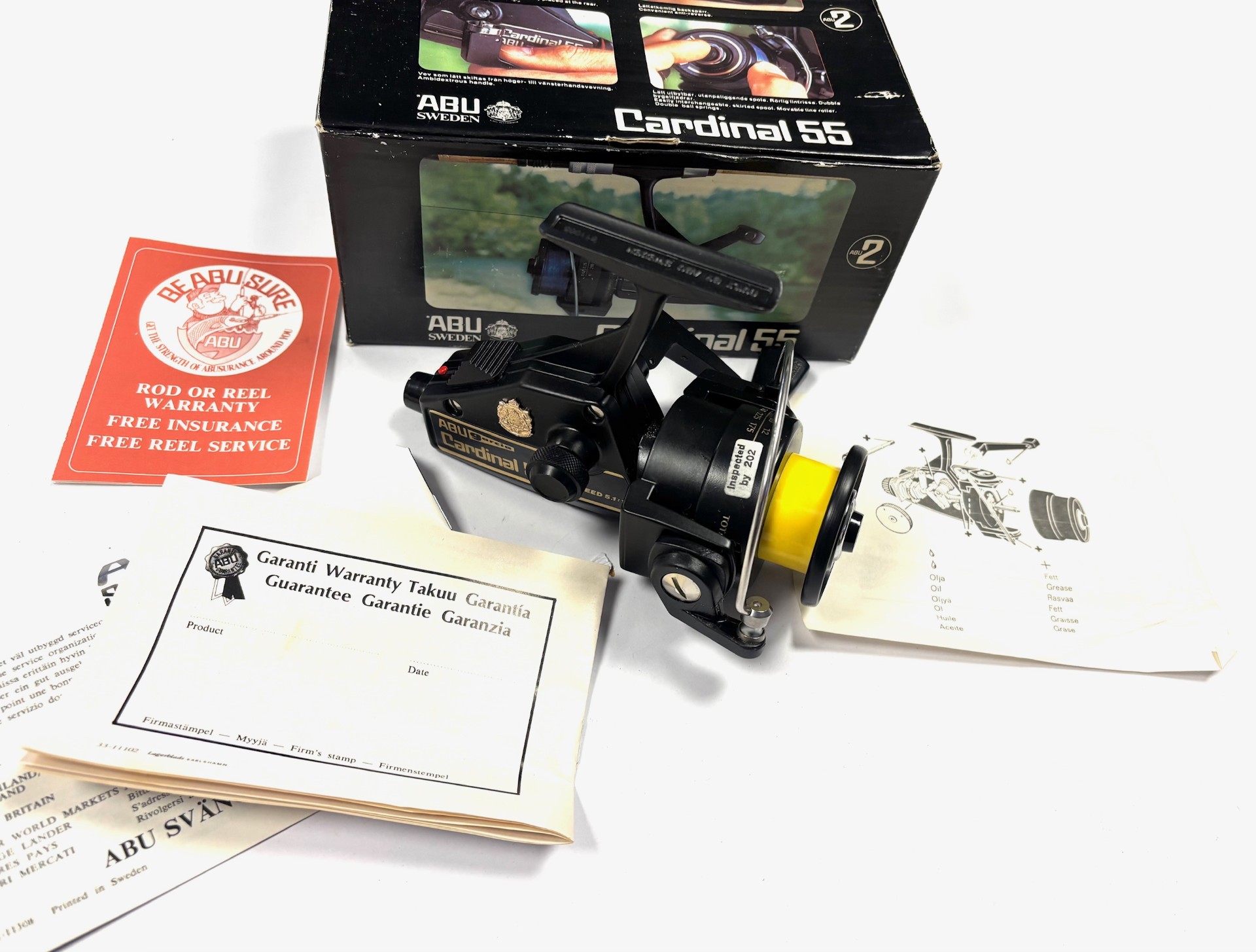 Abu Garcia Cardinal 55 Fixed Spool Spinning Reel Unused With Box