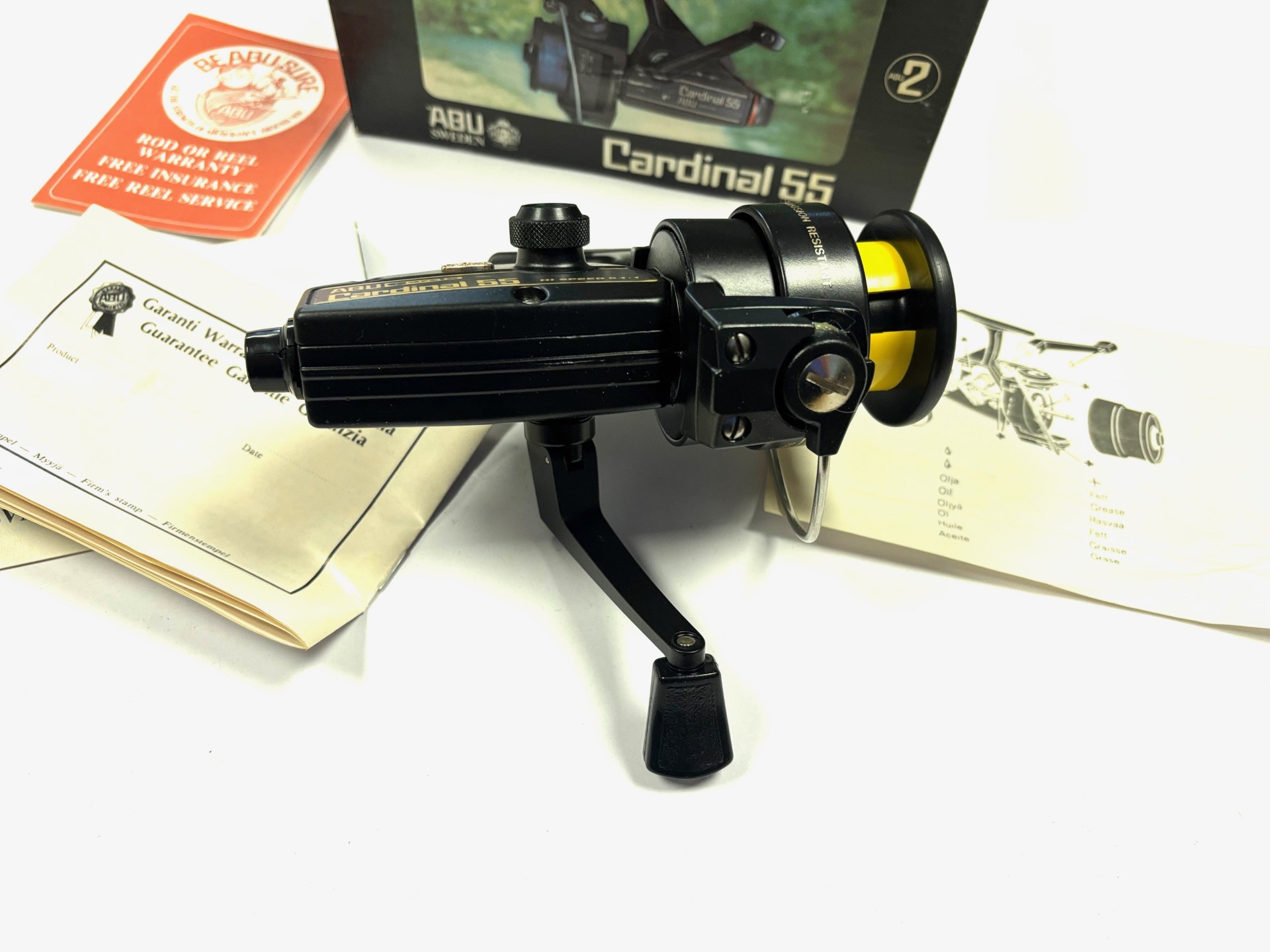 Abu Garcia Cardinal 55 Fixed Spool Spinning Reel Unused With Box