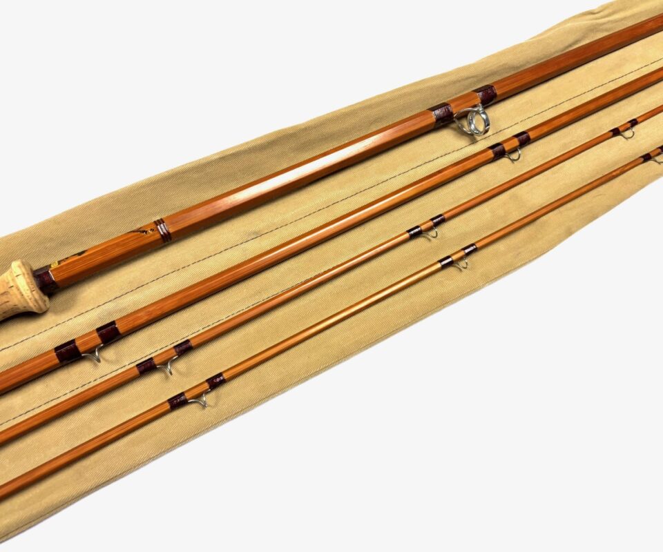   Sharpes Aberdeen 12′ 3 Piece Plus Spare Tip Cane Salmon Rod With Bag