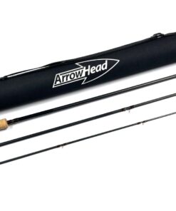   Michael Evans Longbow Arrowhead 9′ 9″ Trout Fly Rod Line #7/8 With Bag & Tube