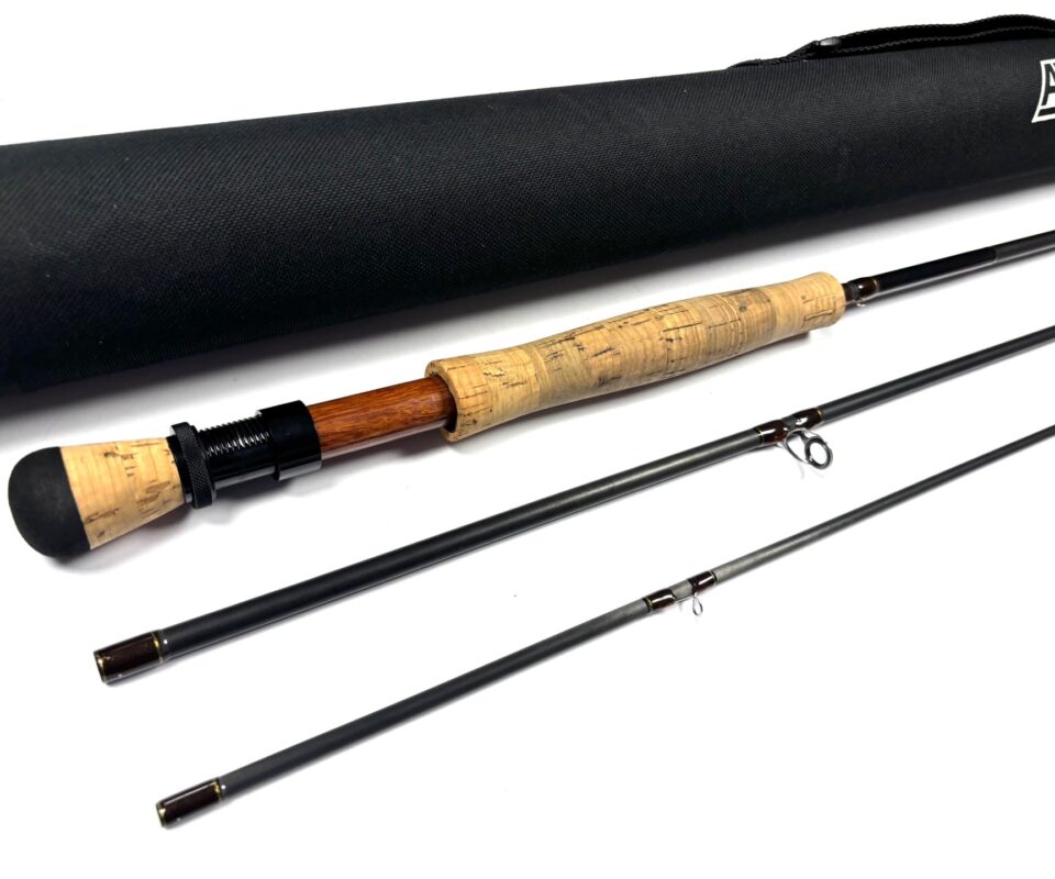   Michael Evans Longbow Arrowhead 9′ 9″ Trout Fly Rod Line #7/8 With Bag & Tube
