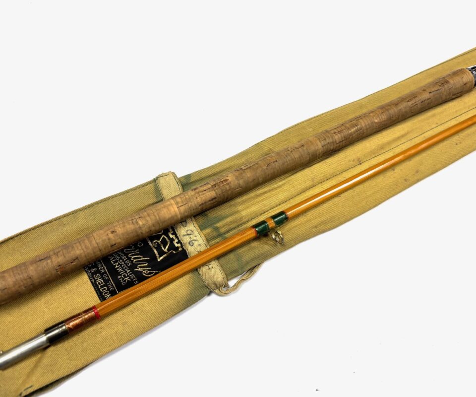   Hardy LRH No 1 Spinning 9′ 6″ Cane Two Piece Rod With Bag Great Condition