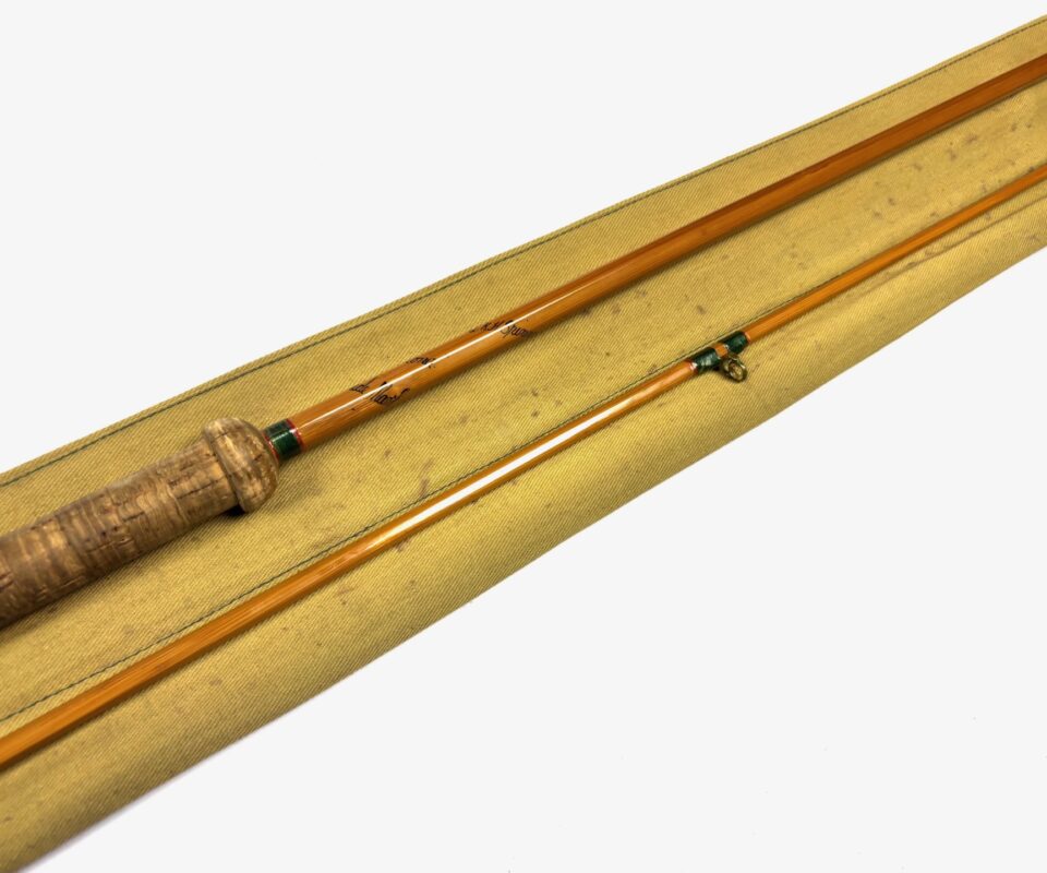   Hardy LRH No 1 Spinning 9′ 6″ Cane Two Piece Rod With Bag Great Condition