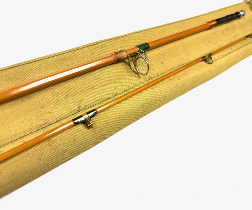   Hardy LRH No 1 Spinning 9′ 6″ Cane Two Piece Rod With Bag Great Condition