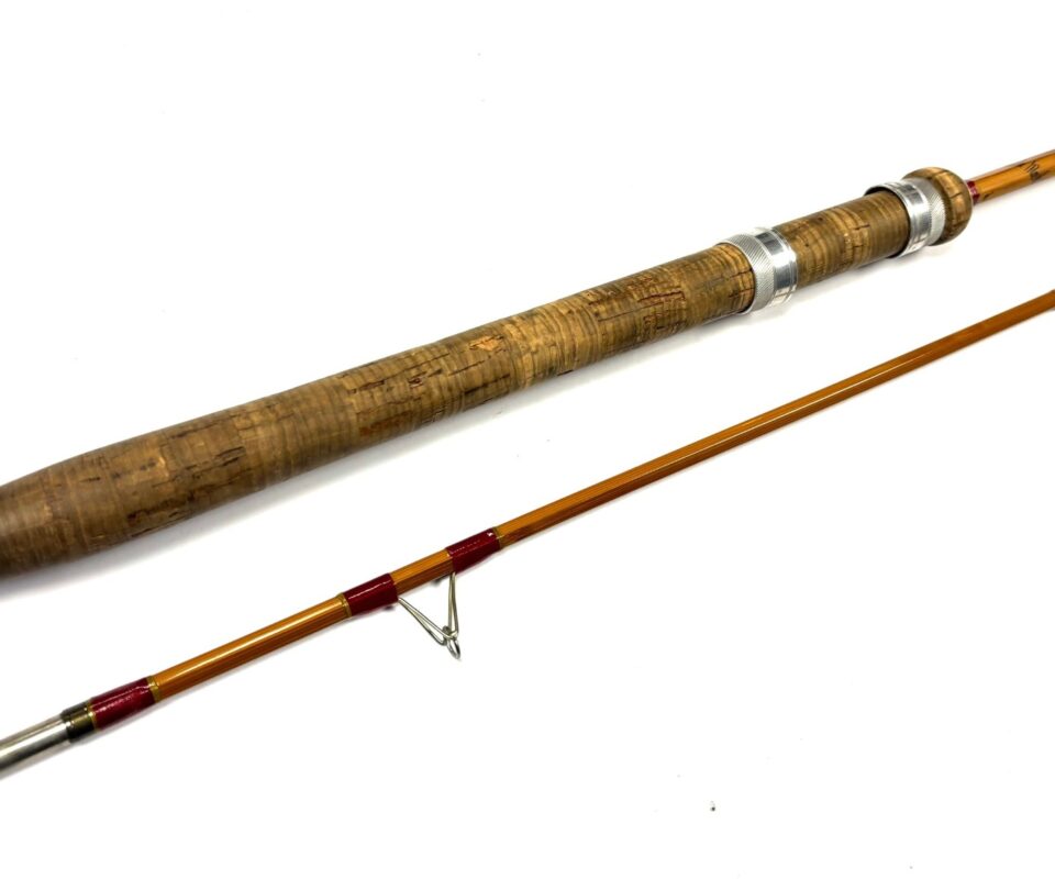   Hardy 8′ The Wanless 9/10 Ib 2 piece spinning split cane rod with bag