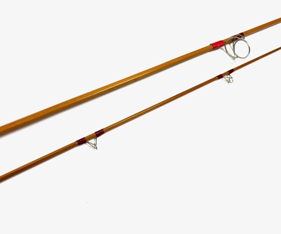   Hardy 8′ The Wanless 9/10 Ib 2 piece spinning split cane rod with bag
