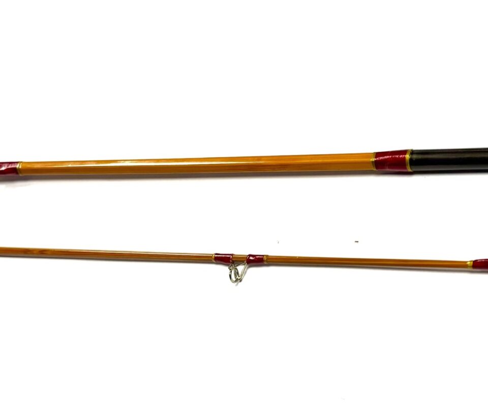  Hardy 8′ The Wanless 9/10 Ib 2 piece spinning split cane rod with bag