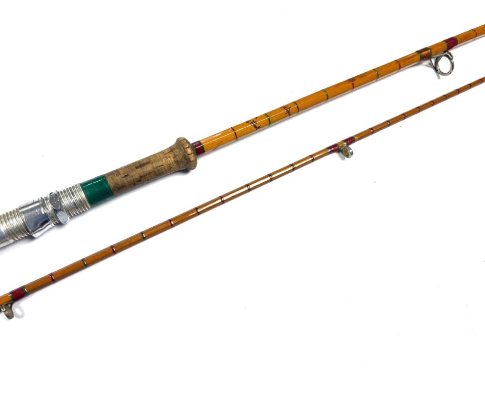   Hardy No 2 LRH Spinning rod 10' 2 piece Palakona cane with bag