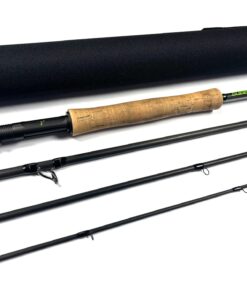   Guideline ELEVATION 9’ 9″ 4 Piece Graphite Trout Fly Rod #6 Fine With Bag & Tube
